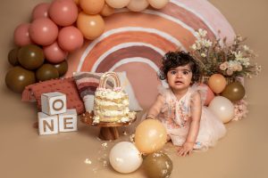 smash the cake photographer Rugby – baby first birthday