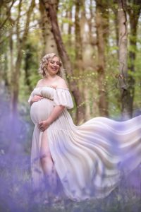 Rugby maternity and newborn photographer – golden hour outdoor session
