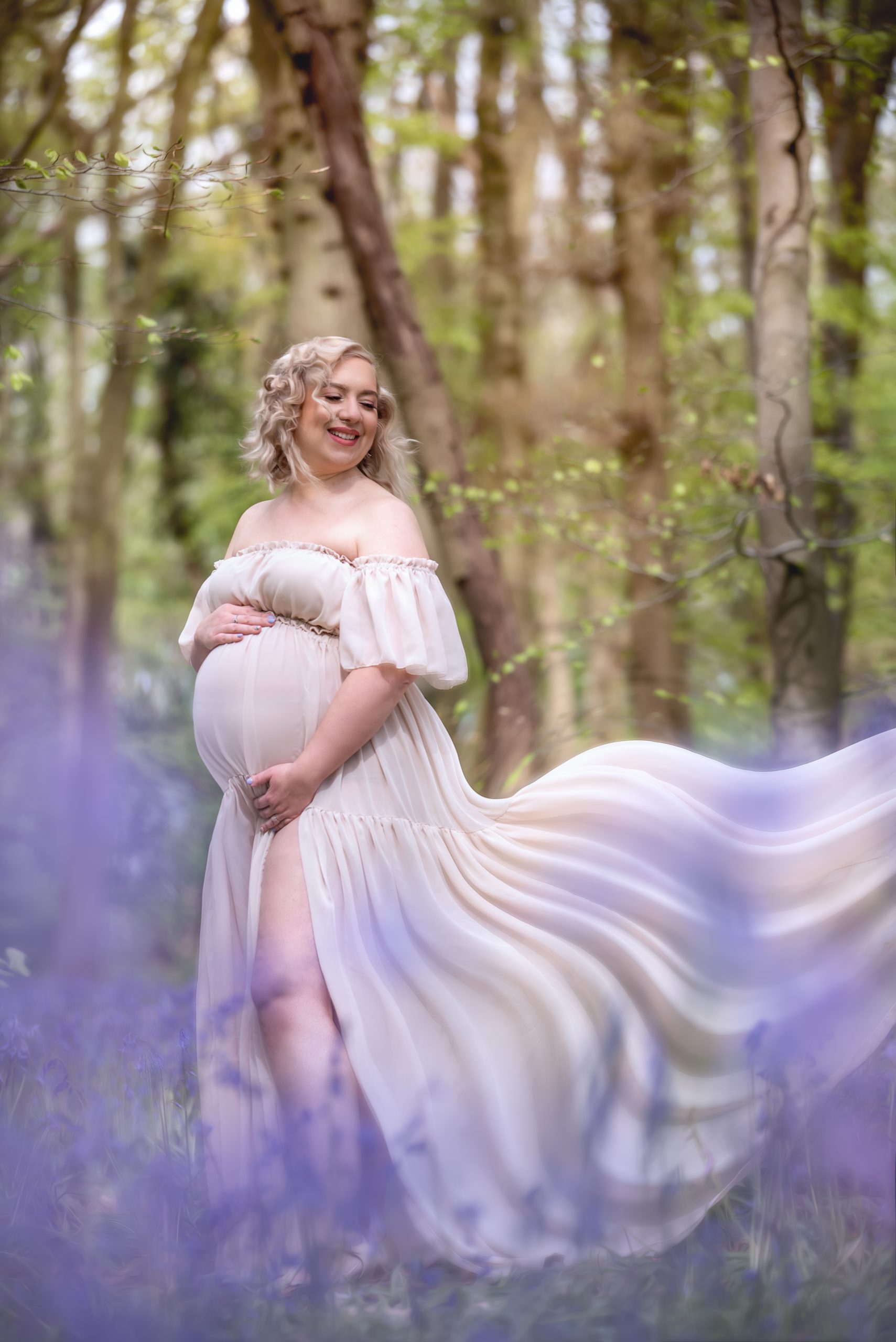 Rugby maternity and newborn photographer – golden hour outdoor session